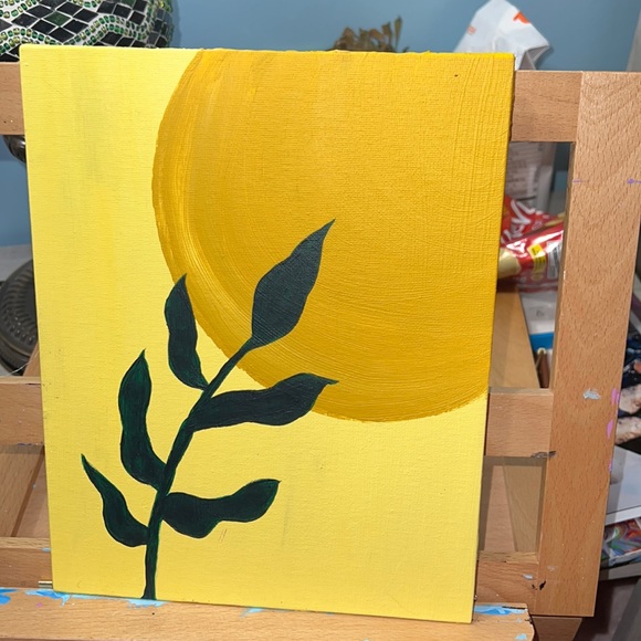 leaf sun painting - Picture 1 of 3